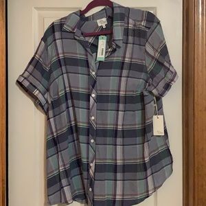 Ava James 3x button down top